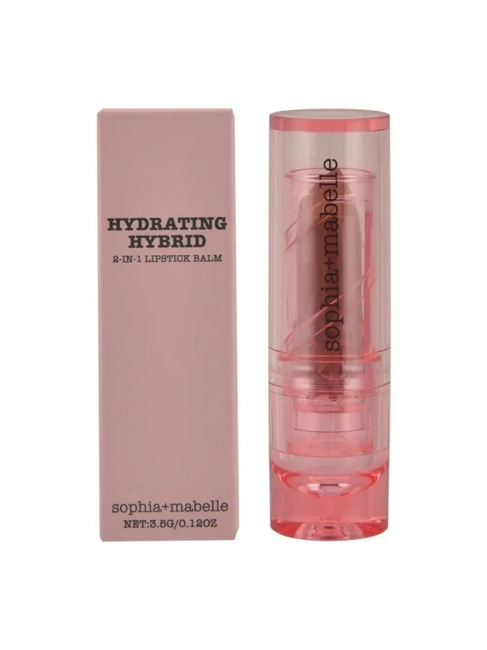 NIB Sophia + Mabelle Hydrating Hybrid 2-in-1 Lipstick Balm in Topless